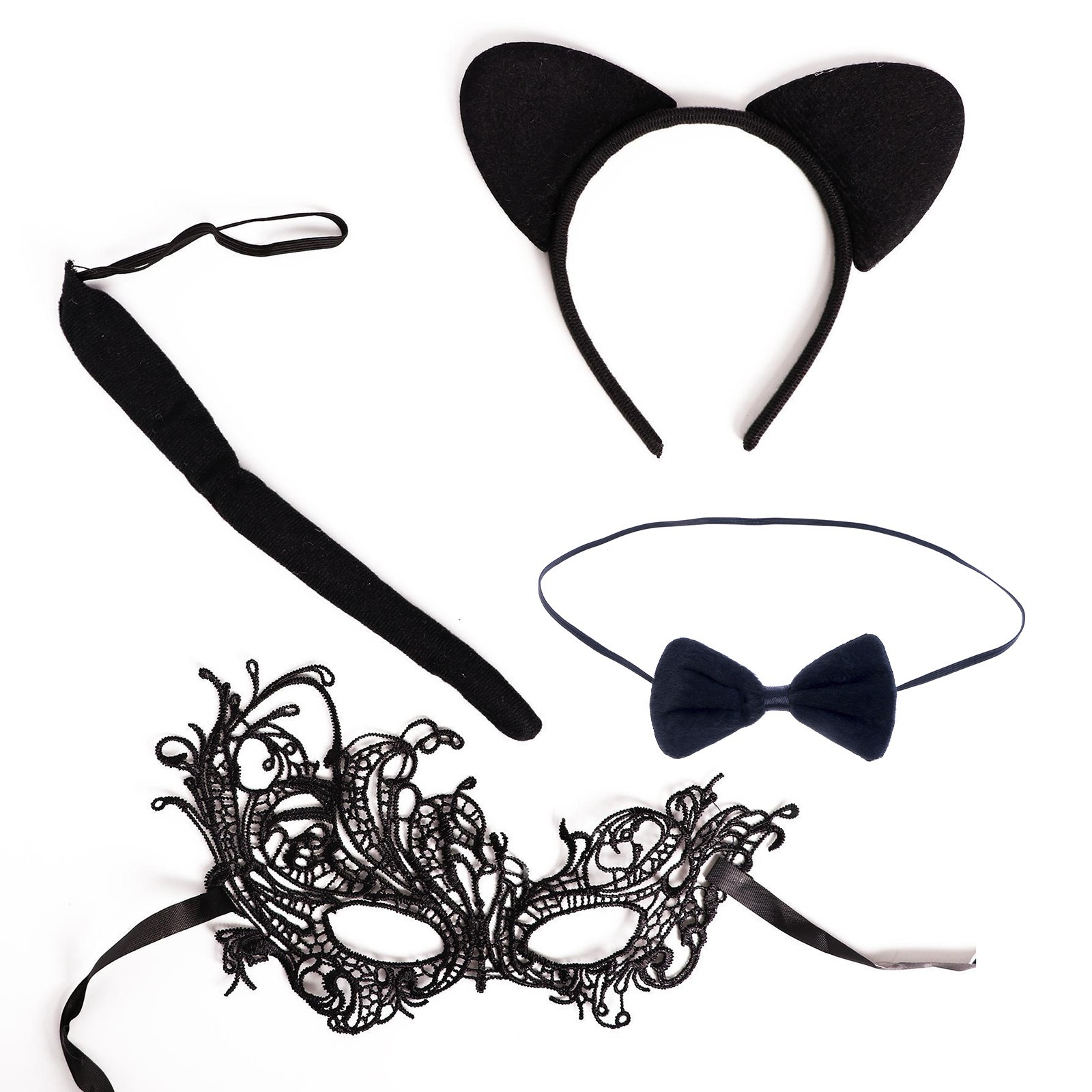 Карнавальный костюм взрослый «Женщина - кошка», ободок, хвостик, маска (2528164) - Купить по цене от 269.00 руб.